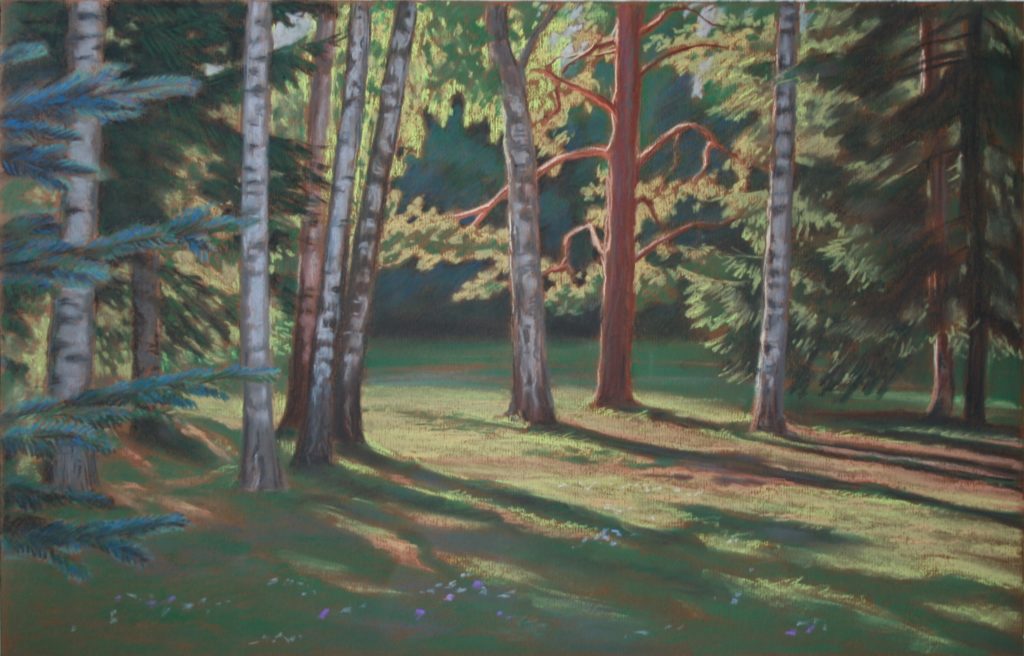 Лесной хоровод, 2015, пастель