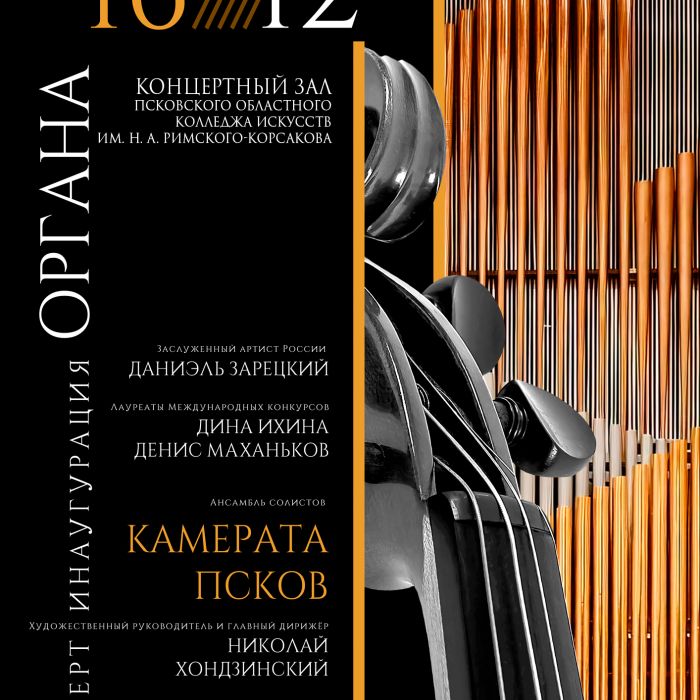 Концерт органной музыки пройдёт в колледже искусств 16 декабря