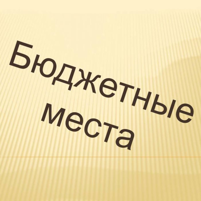 Информация для перевода на бюджетное обучение