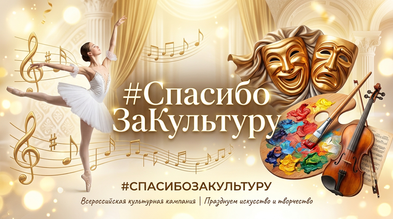 Акция #СпасибоЗаКультуру пройдёт в регионах России 25 марта